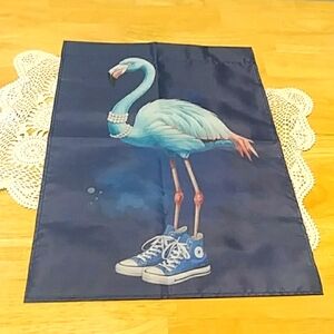 Political Memorabilia - Blue Flamingo Kamala Harris Garden Flag NWOT